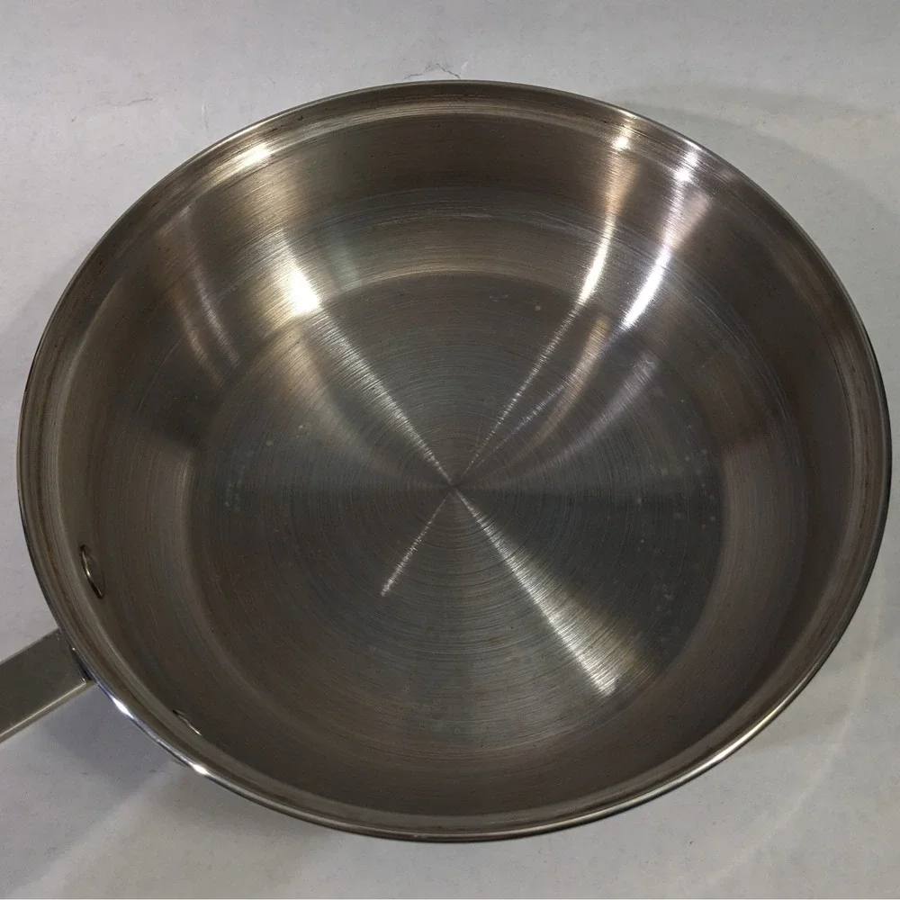 Chefmate Stainless Steel 4 Cup Egg Poacher Pan with Vented Glass Lid 8 Inch